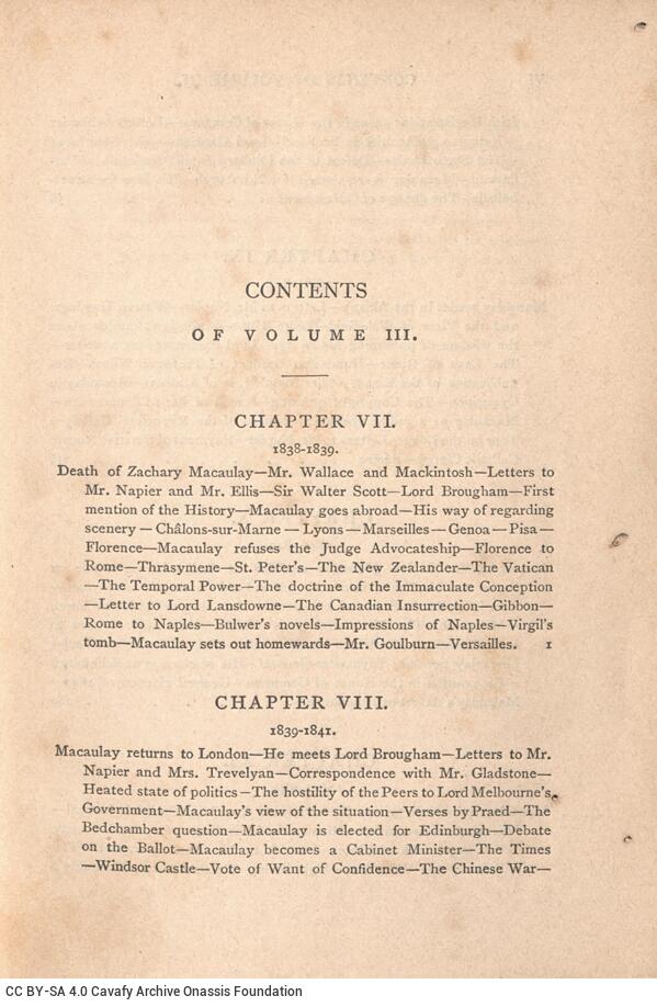 16 x 11 cm; bound with GR-OF CA CL.7.84. 2 s.p. + VII p. + 286 p. + VI p. + 281 p. + 3 s.p., l. 1 bookplate CPC on recto, p. 